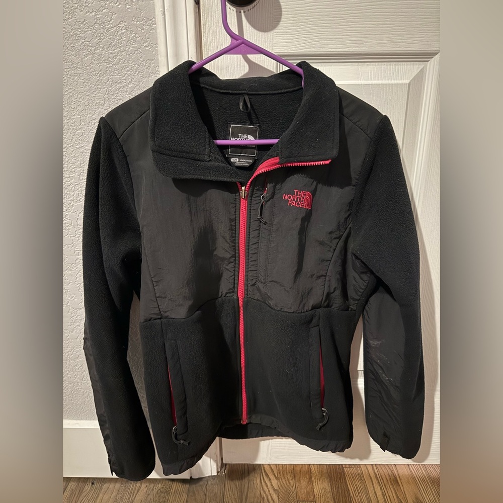 The North Face Black Jacket with Pink Accents